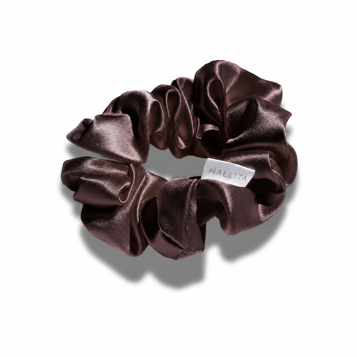 Large Silk Scrunchie - Hot Chocolate - Malliya