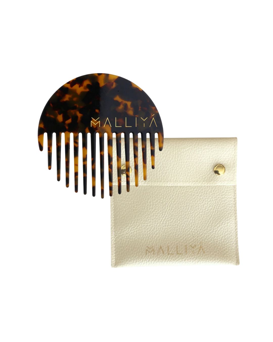 The O Comb & Malliya case - Classic Tortoise - Malliya